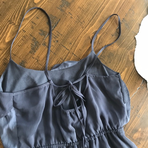 Ruffle Top Navy Sundress (EUC) - Picture 3 of 6